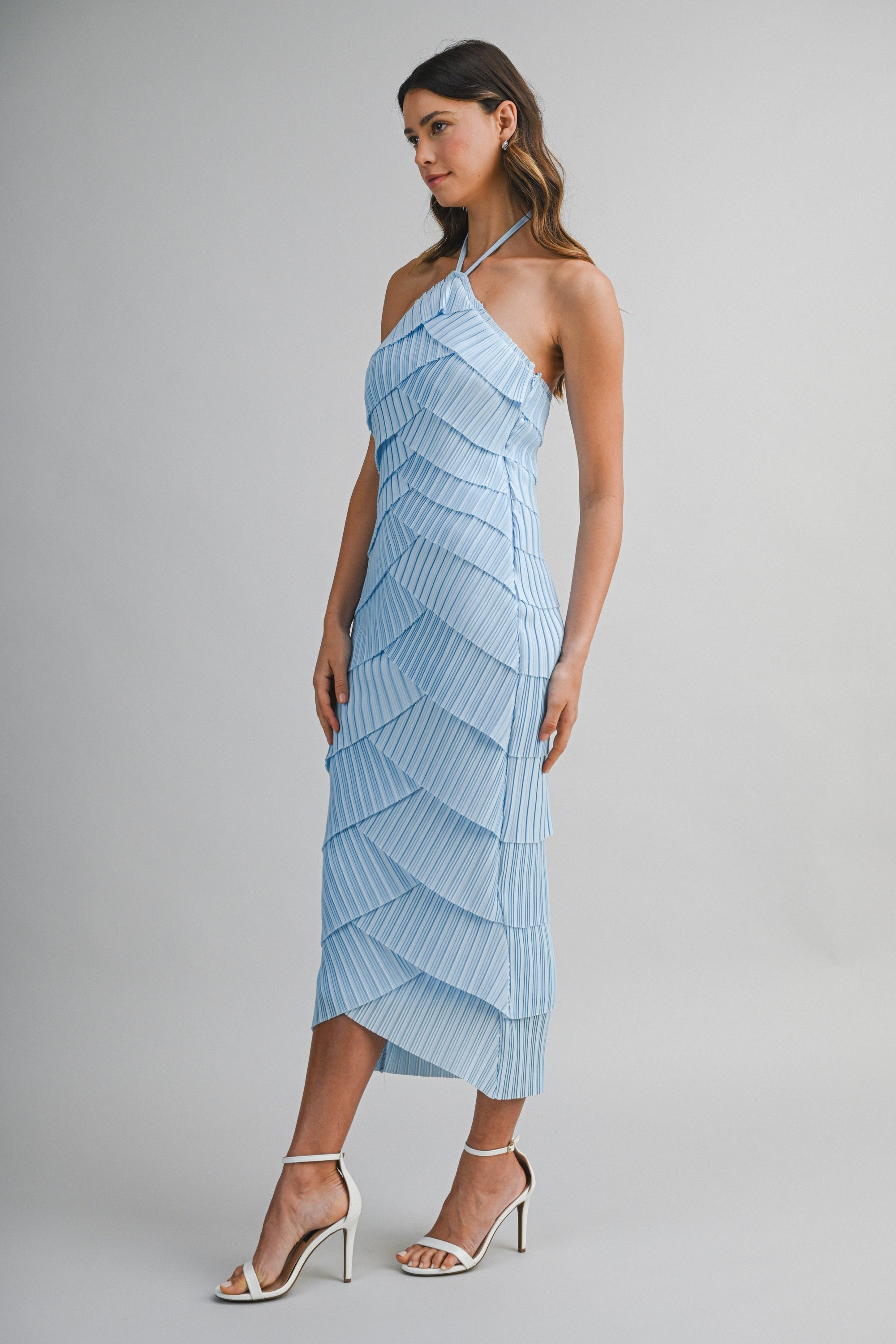 Britta Pleated Midi Dress
