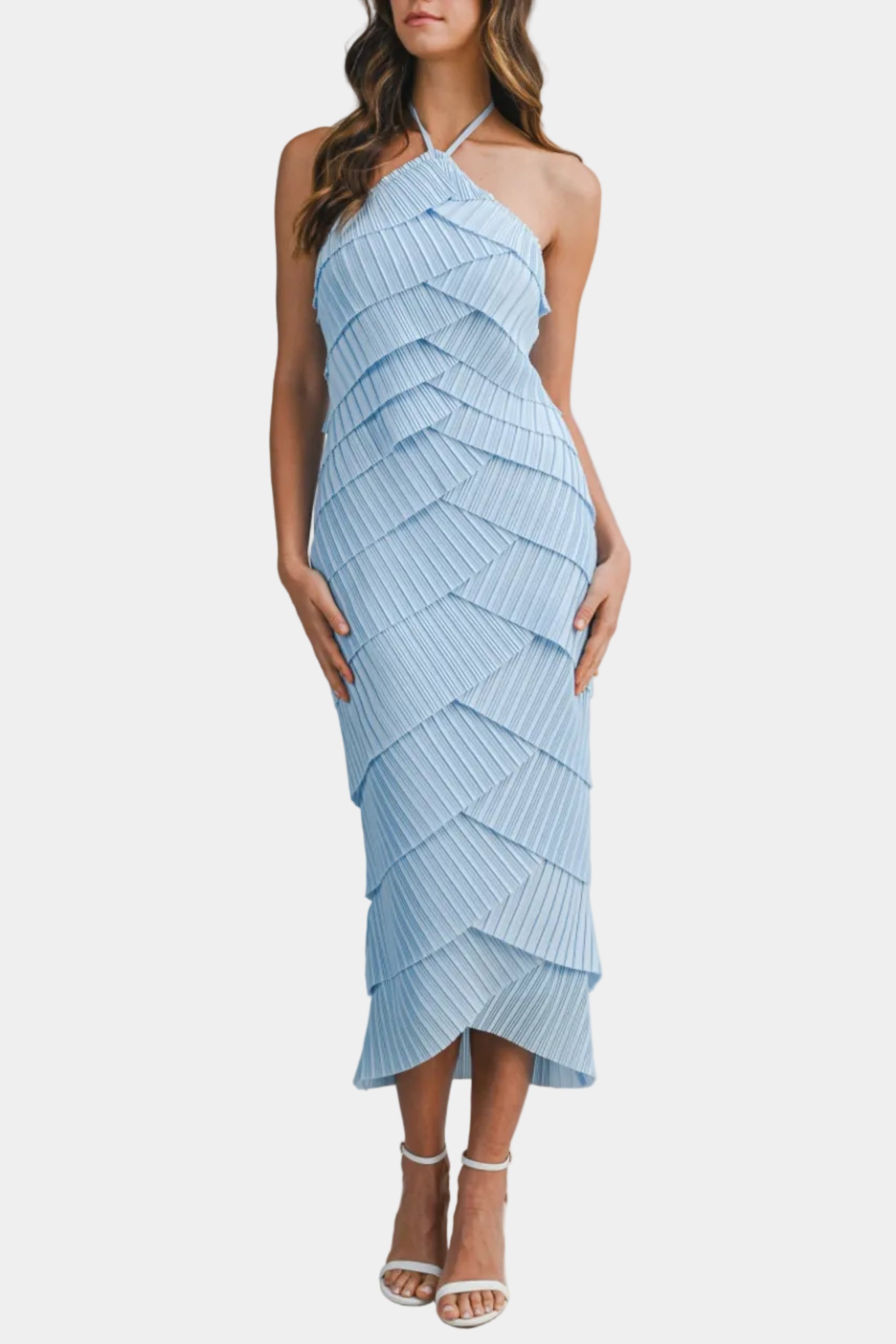Britta Pleated Midi Dress