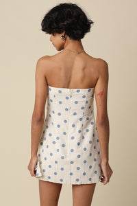 Baker Polka Dot Strapless Romper