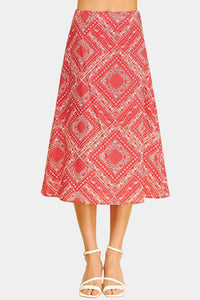 Suzie Bandana Print Midi Skirt