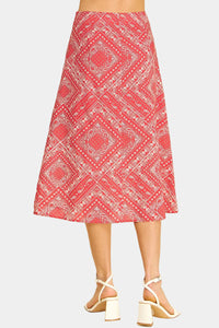 Suzie Bandana Print Midi Skirt