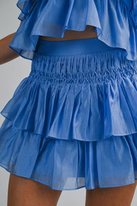 Sommer Ruffle Tiered Top & Mini Skirt Set