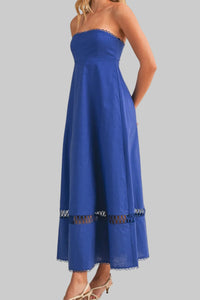 Mary Rope Embroidered Maxi Dress