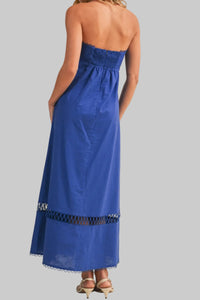 Mary Rope Embroidered Maxi Dress
