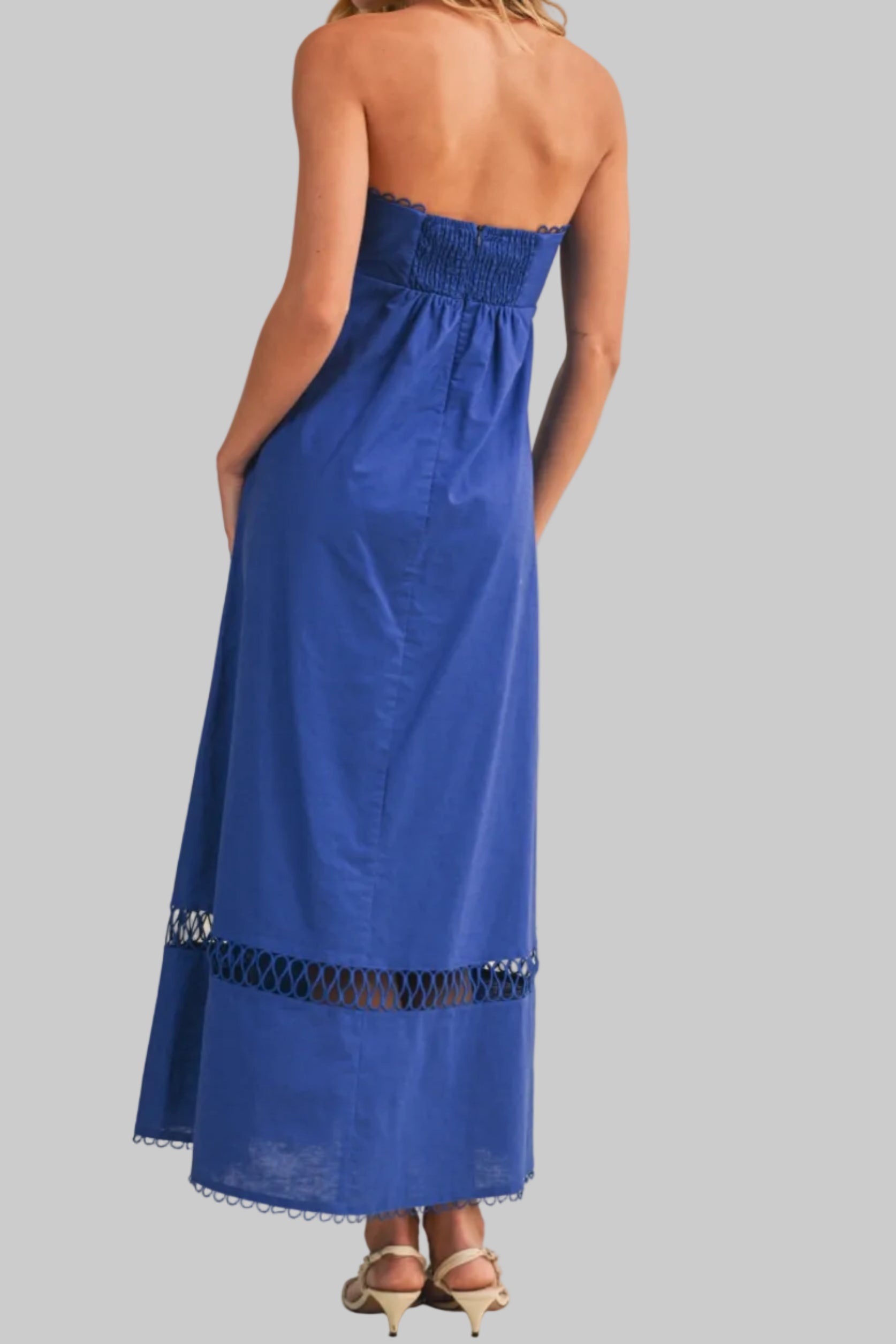 Mary Rope Embroidered Maxi Dress