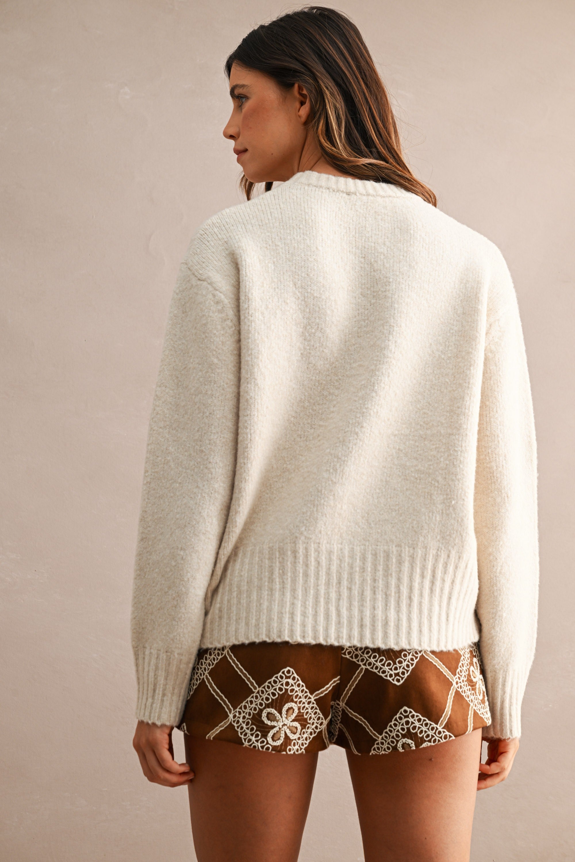 Jamie Paisley Suede Skort