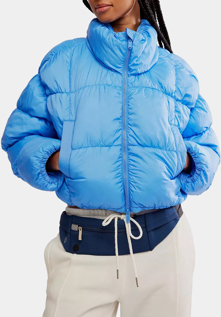 FP Movement In A Bubble Puffer Jacket in Riviera Blue