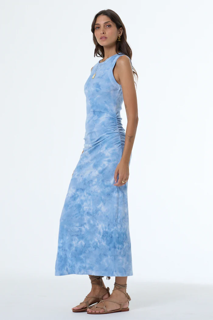 YFB Tamara Dress in Blue Auracloud Wash