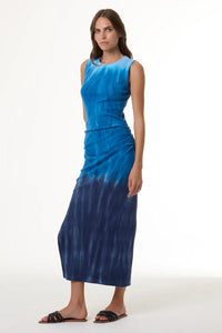 YFB Tamara Midi Dress in Tranquil Blue Ombre