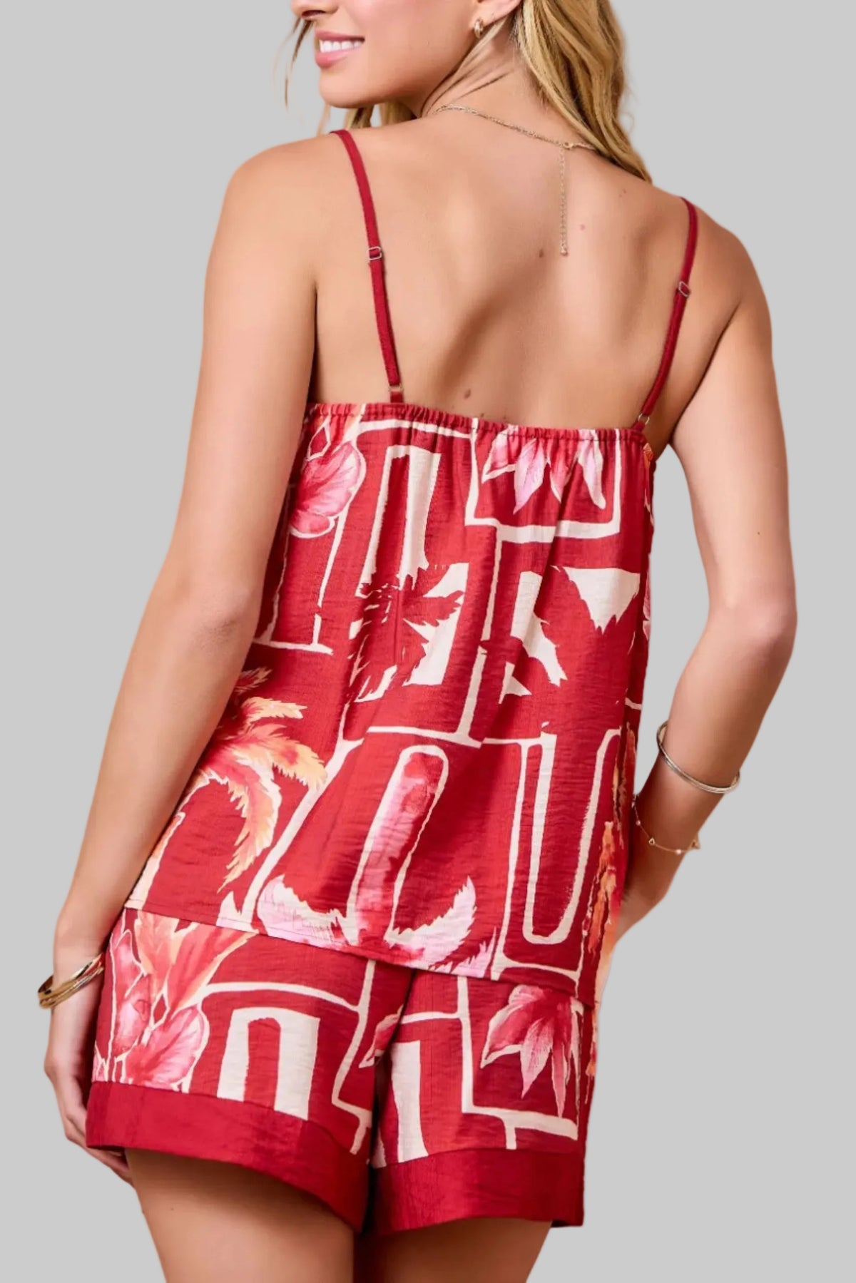 Elle Sweetheart Slit Top & Wrap Skort