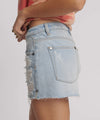 One Teaspoon Sloane Low Waist Denim Mini Skirt