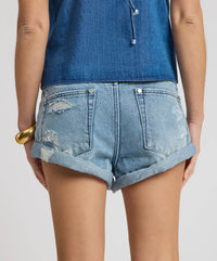 One Teaspoon Long Bandits Low Waist Denim Shorts in Salty Dog