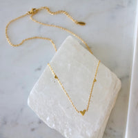 Mesa Blue Triple Heart Necklace