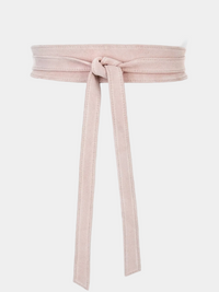 SHUG Wrap Belt in Rose Suede