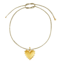 HART Gold Lurex Cord with Heart of Gold Charm