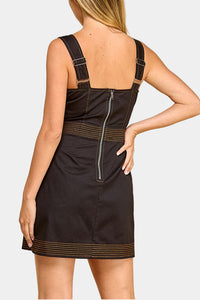 Ainsley Stitch Detailed Mini Dress