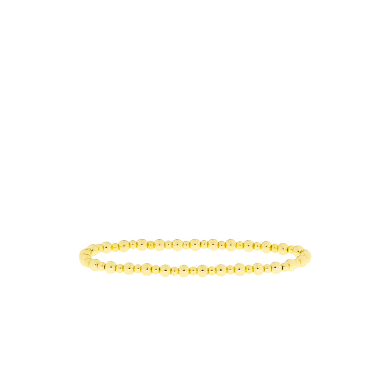 Marlyn Schiff 3mm/4mm Gold Brass Ball Bracelet