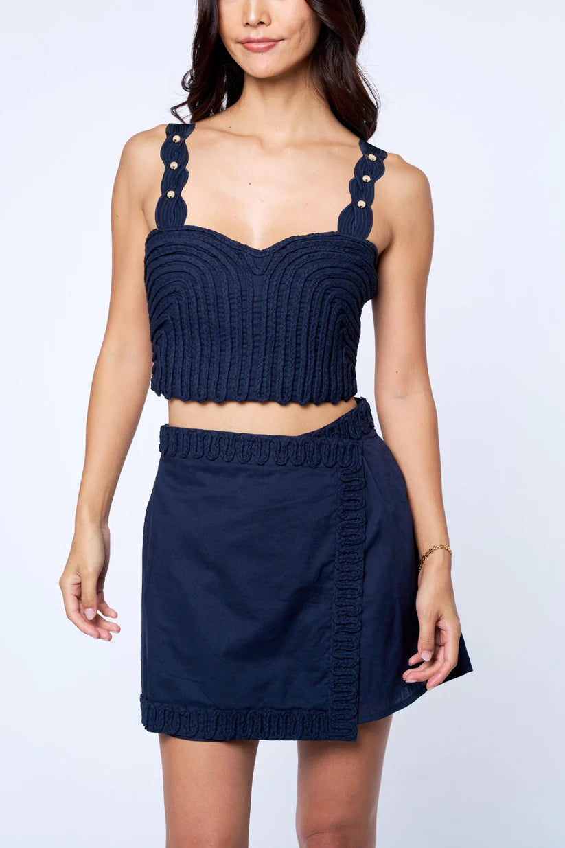 CIEBON Talia Embroidered Top & Silla Skort