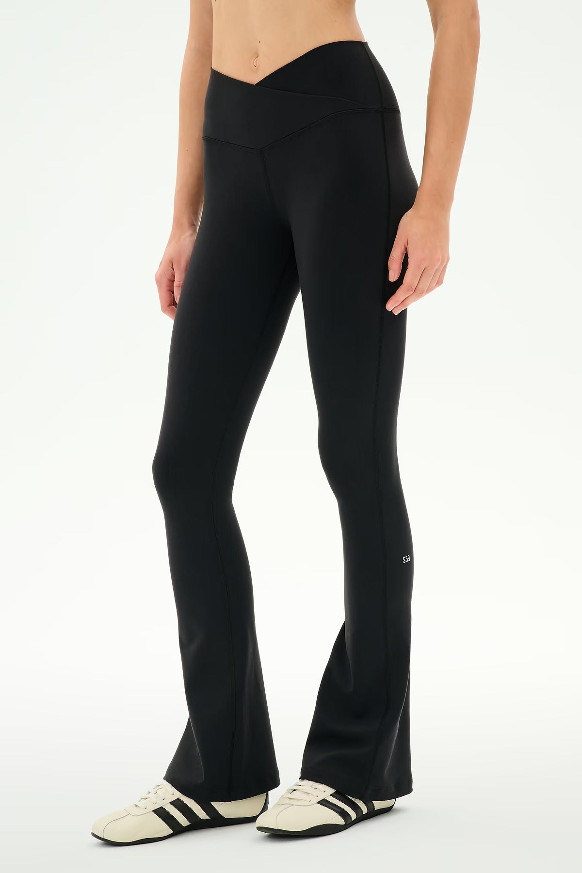 SPLITS59 Raquel Crossover Supplex Flare Legging in 32"
