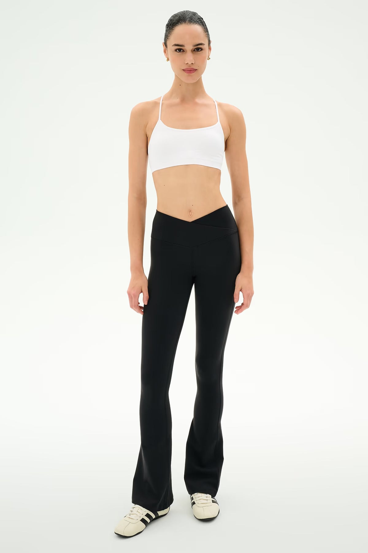 SPLITS59 Raquel Crossover Supplex Flare Legging in 30"