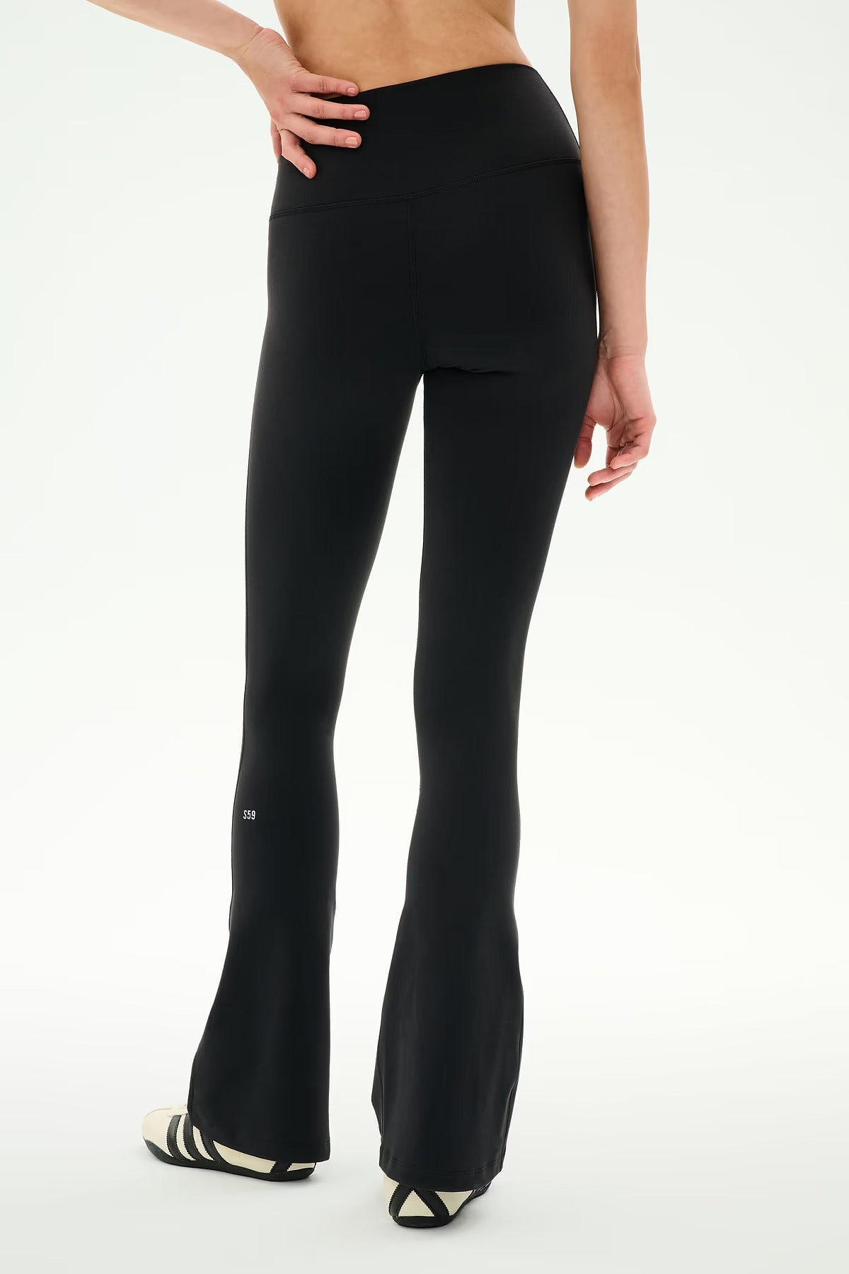 SPLITS59 Raquel Crossover Supplex Flare Legging in 30"