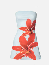 Amery Hibiscus Floral Mini Dress