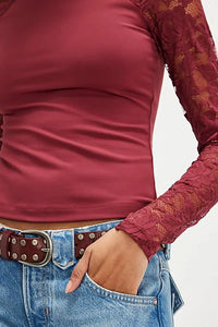 Free People No Excuses Long Sl Top