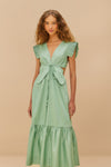 FARM Rio Butterfly Cut-Out Midi Dress