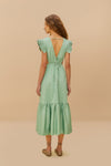 FARM Rio Butterfly Cut-Out Midi Dress