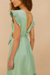 FARM Rio Butterfly Cut-Out Midi Dress