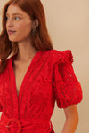 FARM Rio Eyelet Beaded Belt Romper