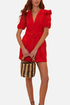 FARM Rio Eyelet Beaded Belt Romper