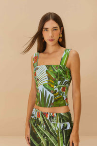 FARM Rio Amazonia Forest Crop Top