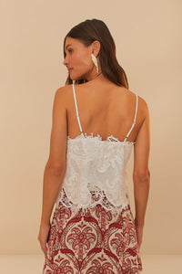 FARM Rio Sleeveless Lace Top