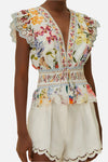 FARM Rio Greek Garden Blouse