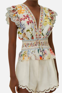 FARM Rio Greek Garden Blouse