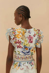 FARM Rio Greek Garden Blouse