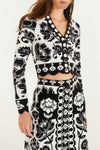 FARM Rio Floral Arabesque Knit Top & Midi Skirt Set