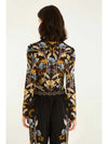 FARM Rio Snake Garden Jersey Blouse