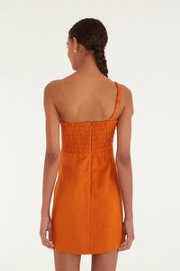 FARM Rio Orange Flower Mini Dress