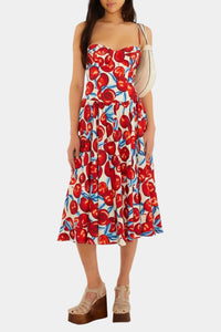 FARM Rio Cherry Blossom Sleeveless Midi Dress