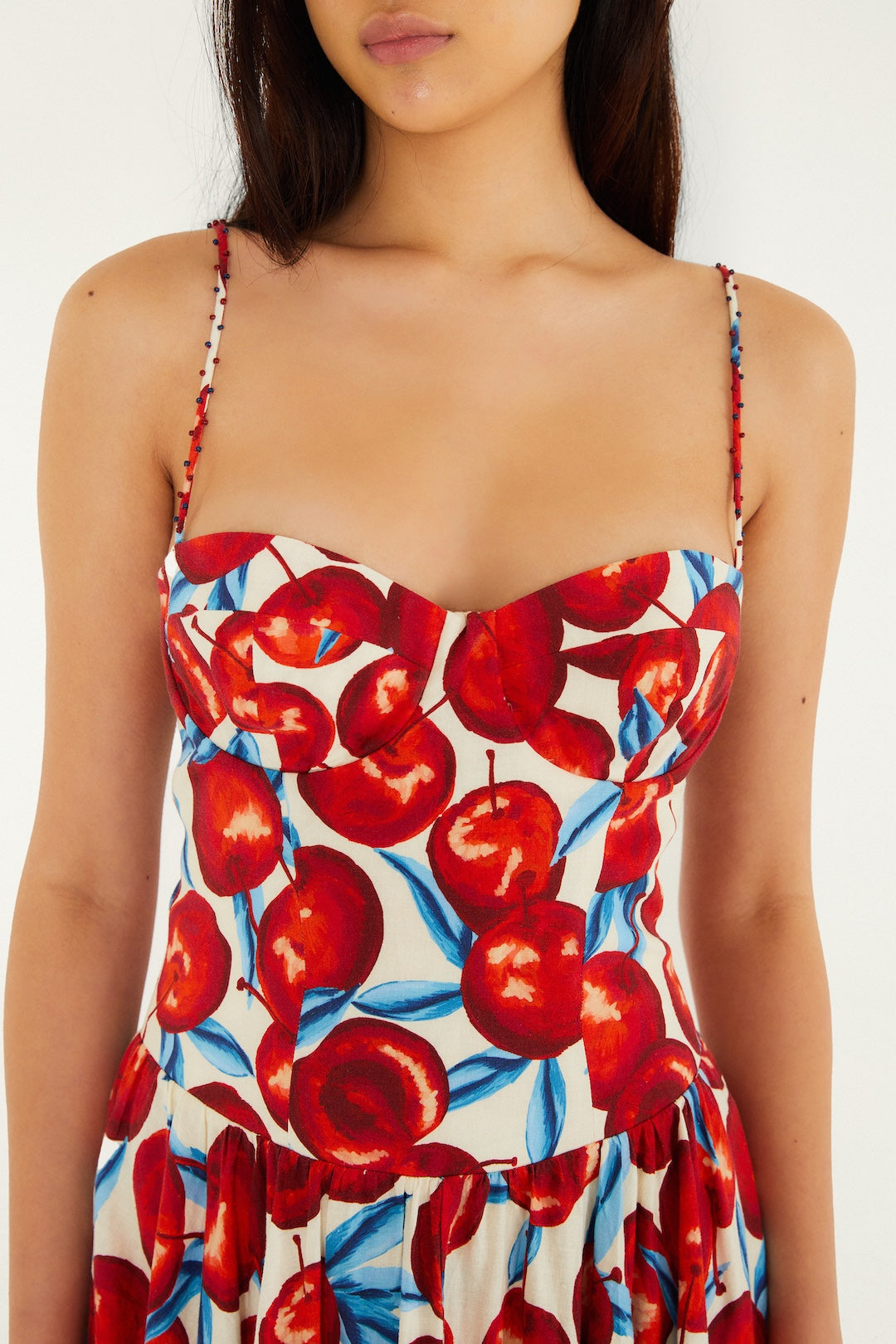 FARM Rio Cherry Blossom Sleeveless Midi Dress