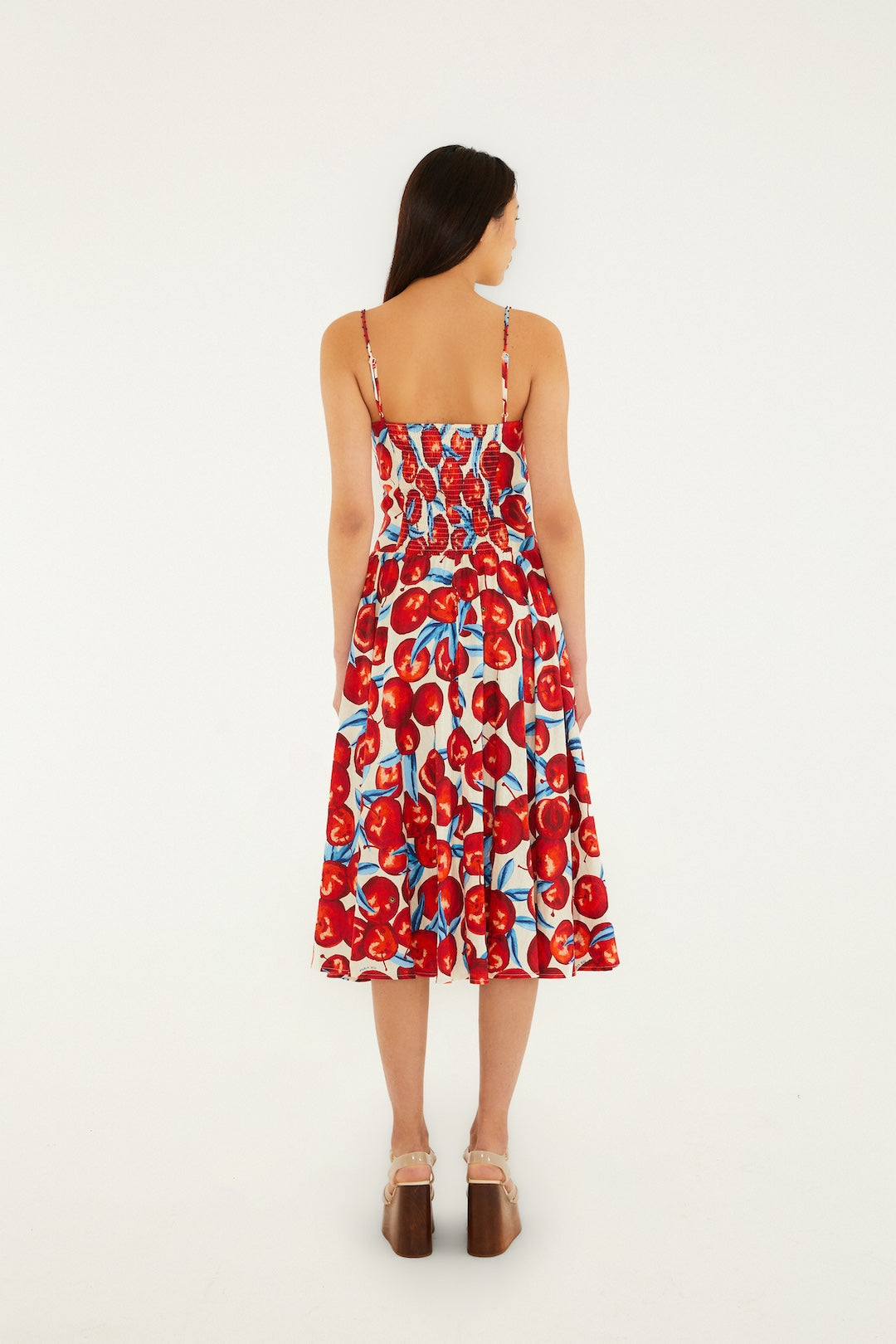FARM Rio Cherry Blossom Sleeveless Midi Dress