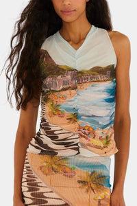 FARM Rio Copacabana Beach Blouse