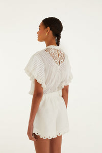 FARM Rio Artisanal Linen Shorts