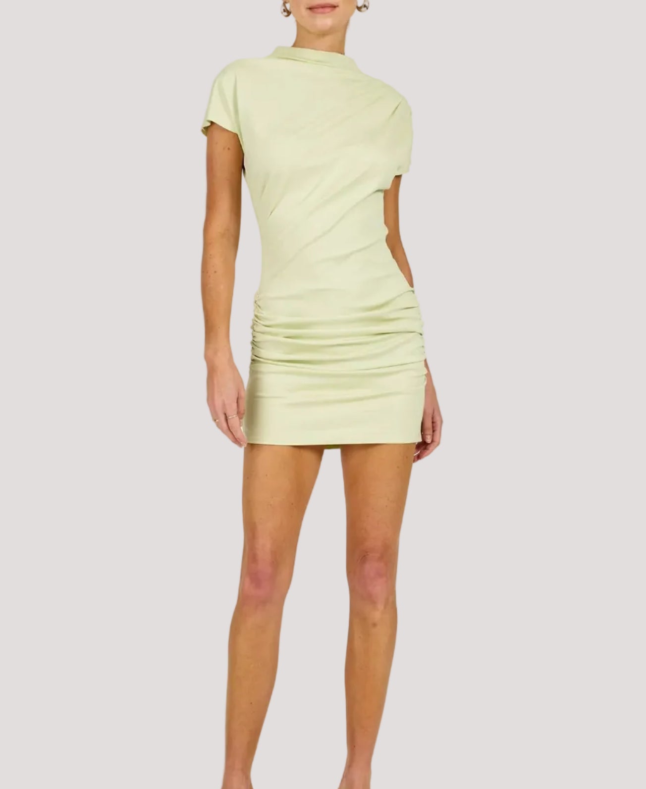 Line & Dot Archer Draped Mini Dress