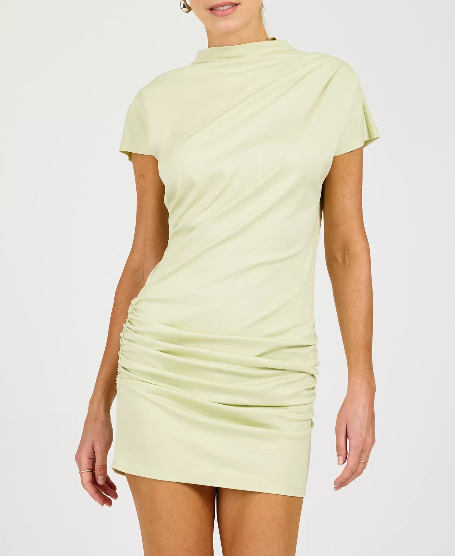 Line & Dot Archer Draped Mini Dress