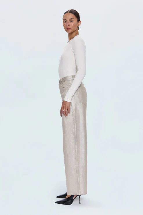 Pistola Tate High Rise Bowed Wide Leg Jeans