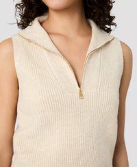 French Connection Marley Knit Half Zip Vest