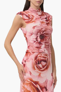 AFRM Jolie Turtleneck Ruched Sleeveless Top